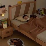 Beech Solid Wood Children's Modern Simple Single Bed