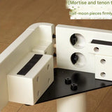 Rubber Solid Wood Cream Style Single Bed.