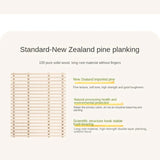 Beech Solid Wood Children's Single Bed