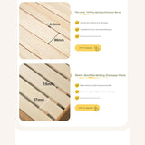 Beech, Oak Solid Wood Children's Bed Widened Guardrail<