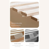 Beech, Oak Solid Wood Children's Bed Widened Guardrail<