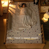 Beech, Oak Solid Wood Children's Bed Widened Guardrail<