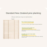 Beech Solid Wood Children's Single Bed.