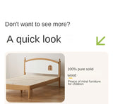 Beech Solid Wood Children's Single Bed.