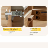 Beech Solid Wood Children's Single Bed.