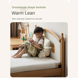 Beech Solid Wood Children's Single Bed.