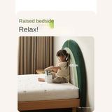 Beech Solid Wood Children's Rainbow Montessori Platform Bed.