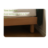 Beech Solid Wood Children's Rainbow Montessori Platform Bed.