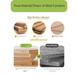 Beech Solid Wood Children's Rainbow Montessori Platform Bed.