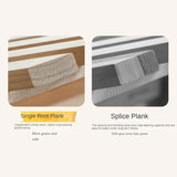 Beech Solid Wood Children's Rainbow Montessori Platform Bed.