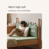 Beech Solid Wood with organic leather Modern Children's Girl Princess Bed<