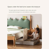 Beech Solid Wood with organic leather Modern Children's Girl Princess Bed<