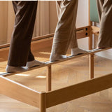 Beech Solid Wood with organic leather Modern Children's Girl Princess Bed<