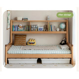 Beech solid wood children's multifunctional bed