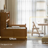 Beech solid wood children's multifunctional bed