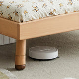 Oak solid wood children's bed with light<