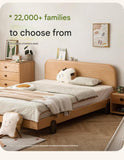 Oak solid wood children's bed<