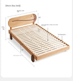 Oak solid wood children's bed<