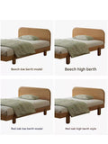 Oak solid wood children's bed<