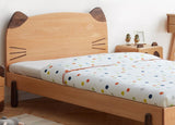 Oak solid wood children's bed<