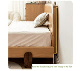 Oak solid wood children's bed<