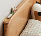 Oak solid wood children's bed<