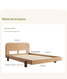 Oak solid wood children's bed<