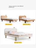 Oak solid wood children's bed<