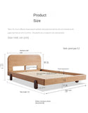 Oak solid wood children's bed<