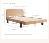 Oak solid wood children's bed<