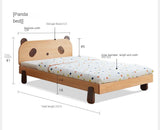 Oak solid wood children's bed<