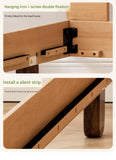 Oak solid wood children's bed<