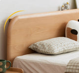 Oak solid wood children's bed<