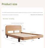 Oak solid wood children's bed<