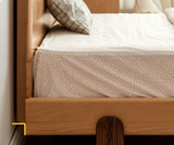 Oak solid wood children's bed<
