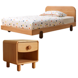 Oak solid wood children's bed<