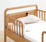 Oak solid wood multi-functional Toddler Bed<