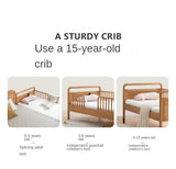 Oak solid wood multi-functional Toddler Bed<