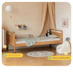 Oak solid wood multi-functional Toddler Bed<