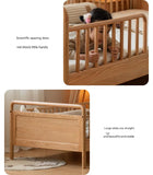 Oak solid wood multi-functional Toddler Bed<