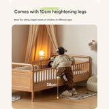 Oak solid wood multi-functional Toddler Bed<