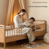 Oak solid wood multi-functional Toddler Bed<