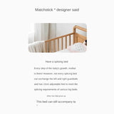 Oak solid wood multi-functional Toddler Bed<