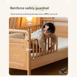 Oak solid wood multi-functional Toddler Bed<