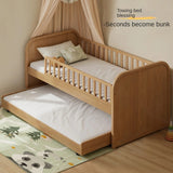 Oak solid wood Multi-function wide storage box bed<