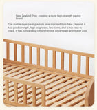 Oak solid wood Multi-function wide storage box bed<