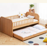 Oak solid wood Multi-function wide storage box bed<