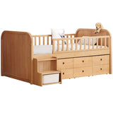 Oak solid wood Multi-function wide storage box bed<