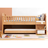 Oak solid wood Multi-function wide storage box bed<