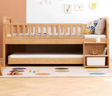 Oak solid wood Multi-function wide storage box bed<